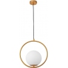Elegance 35 white&amp;gold glamour glass ball pendant lamp