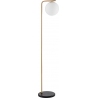 Arezzo white&amp;gold glass ball floor lamp