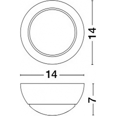 Stylowy Kinkiet okrągły regulowany Roundy LED czarny do salonu i kuchni.