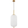 Tamo 22 white&amp;brass glamour glass pendant lamp