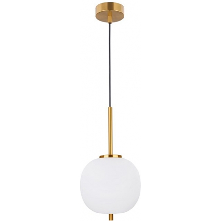Tamo 18 white&amp;brass glamour glass pendant lamp