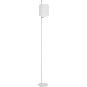 Manaya white minimalistic floor lamp with shade