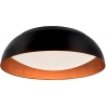 Nowoczesny Plafon okrągły designerski Stansted 60 LED czarny do sypialni i przedpokoju