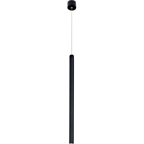 Fine LED black matt minimalistic tube pendant lamp