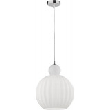 Hola 28 white glass pendant lamp