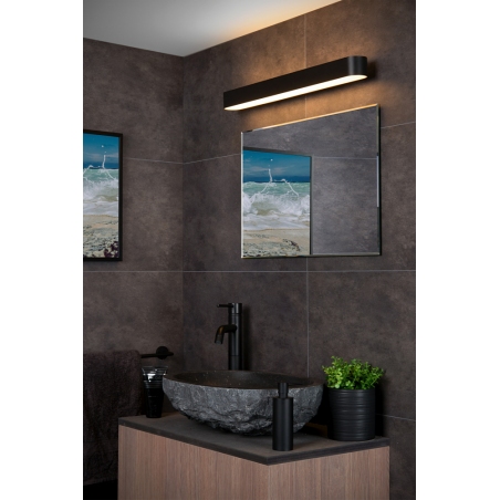 Madelon 60 Led black bathroom wall lamp Lucide