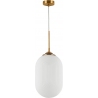 Pelota 22 white&amp;brass glamour glass pendant lamp