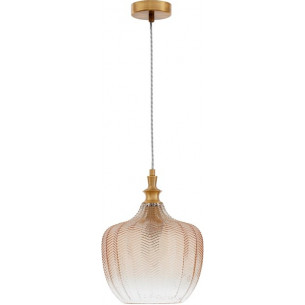 Henger 24 amber glass pendant lamp