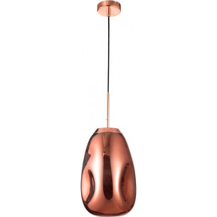 Crumpled 22 copper glass pendant lamp