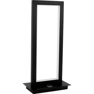 Stylowa Lampa stołowa minimalistyczna Frame LED czarna do salonu i sypialni