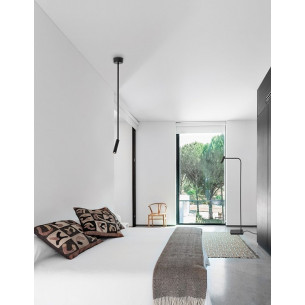 Stylowa Lampa sufitowa na wysięgniku Palermo LED czarna do salonu i nad stół 2