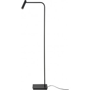 Stylowa Lampa podłogowa minimalistyczna Palermo LED czarna do salonu i sypialni 2