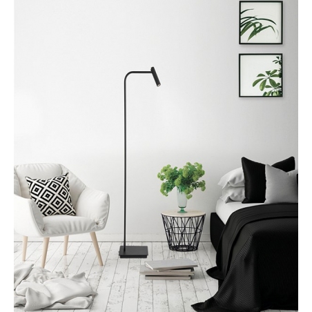 Palermo LED black minimalistic floor lamp