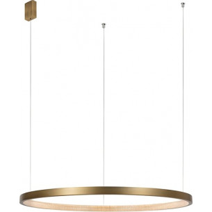 Redo 108 LED brass glamour round pendant lamp