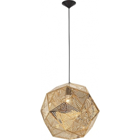 Dekoracyjna Lampa wisząca ażurowa geometryczna Bari 32 złota do kawiarni i restauracji
