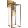 Strike transparent&amp;brass retro glass wall lamp