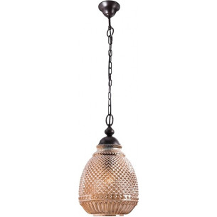 Lonna 27 amber glass retro pendant lamp