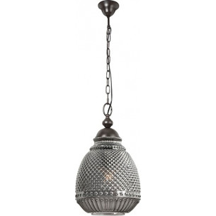 Lonna 27 grey glass retro pendant lamp