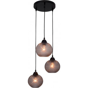 Boll 30 grey glass balls pendant lamp