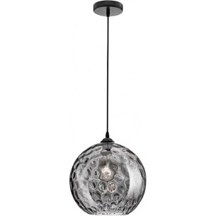 Labda 30 black glass ball pendant lamp