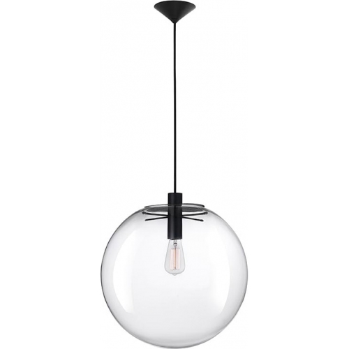 Tessa 40 transparent glass ball pendant lamp