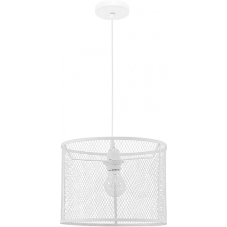 Dekoracyjna Lampa wisząca ażurowa loft Tikka 30 biała do kawiarni i restauracji