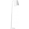 Simple white loft floor lamp