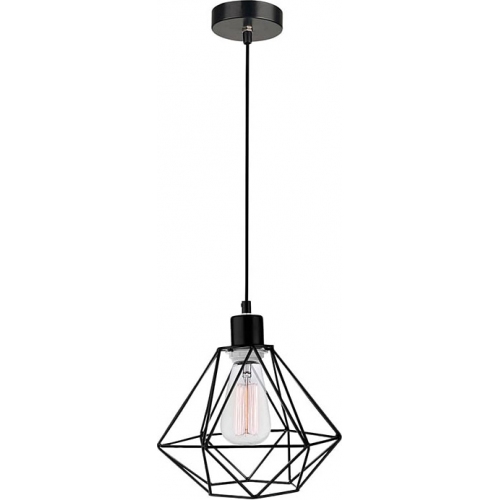 Dekoracyjna Lampa wisząca druciana geometryczna Trad 20 czarna do salonu, kuchni i sypialni