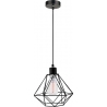 Dekoracyjna Lampa wisząca druciana geometryczna Trad 20 czarna do salonu, kuchni i sypialni