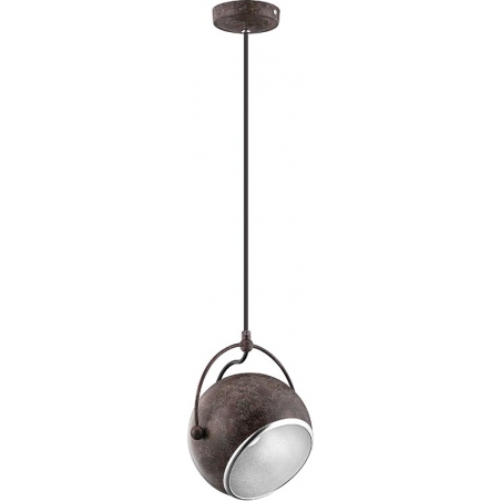 Stylowa Lampa wisząca kula regulowana Giada 18 rdzawo-brązowa do kuchni