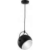 Stylowa Lampa wisząca kula regulowana Giada 18 czarna do kuchni