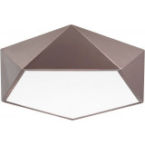 Designer Starius 40 light brown geometric ceiling lamp