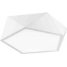 Designer Starius 40 white geometric ceiling lamp