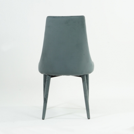 Trix Velvet grey quilted velvet chair Signal