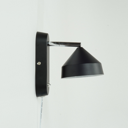 Tratt One Led black wall lamp with switch Markslojd