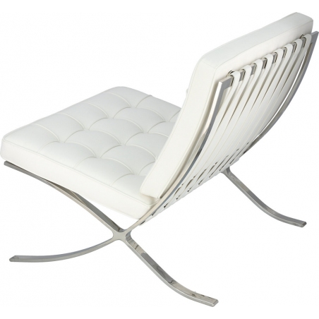 Barcelon Eco white quiltet armchair D2.Design