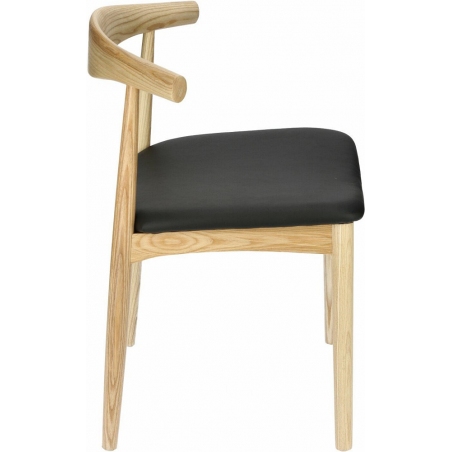 Designerskie Krzesło drewniane tapicerowane Codo Jesion D2.Design do jadalni i salonu.