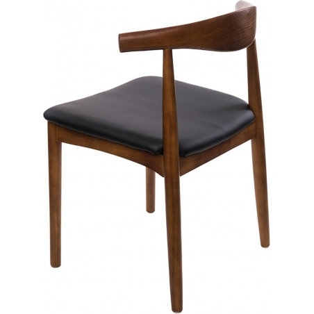 Designerskie Krzesło drewniane z tapicerowaniem Codo Jasny brąz D2.Design do jadalni i salonu.