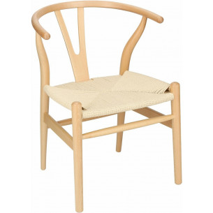 Wicker beech wood wooden chair D2.Design