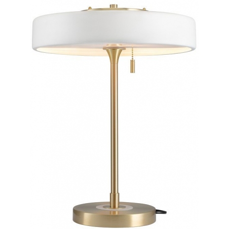 Artdeco white&amp;gold designer table lamp Step Into Design