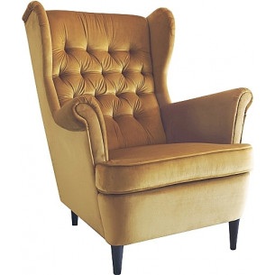 Harry curry quilted velvet armchair Signal