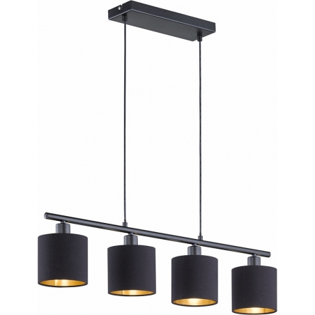 Tommy IV black pendant lamp with 4 lights Trio