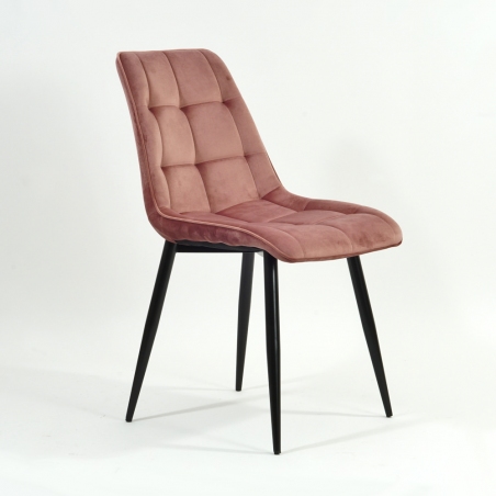 Chic Velvet pink quilted velvet chair Signal