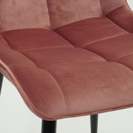 Chic Velvet pink quilted velvet chair Signal