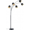 Tommy black tall floor lamp with 5 lights Trio