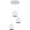 Siro white&amp;silver geometric pendant lamp with 3 lights Tk Lighting