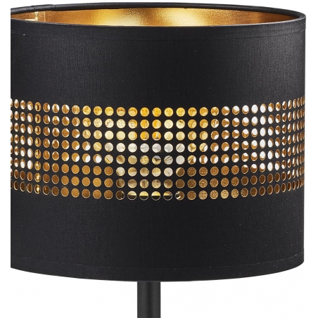 Tago black&amp;gold table lamp with shade Tk Lighting