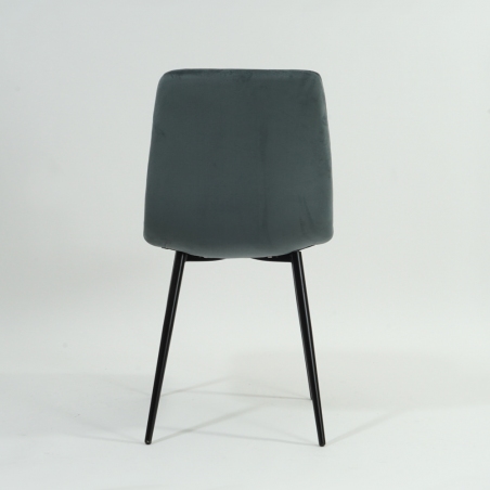 Mila Velvet grey quilted velvet chair Signal