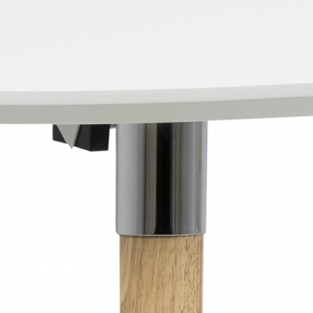 Belina 170x100 white&amp;oak scandinavian extending dining table Actona