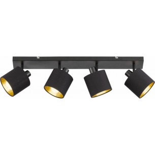 Tommy IV black ceiling spotlight with 4 lights Trio